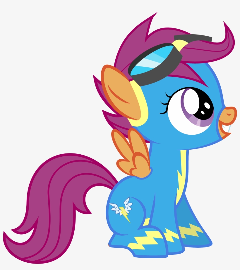 Scootaloo Big Eyes Png Profile Picture - Scootaloo As A Wonderbolt, transparent png