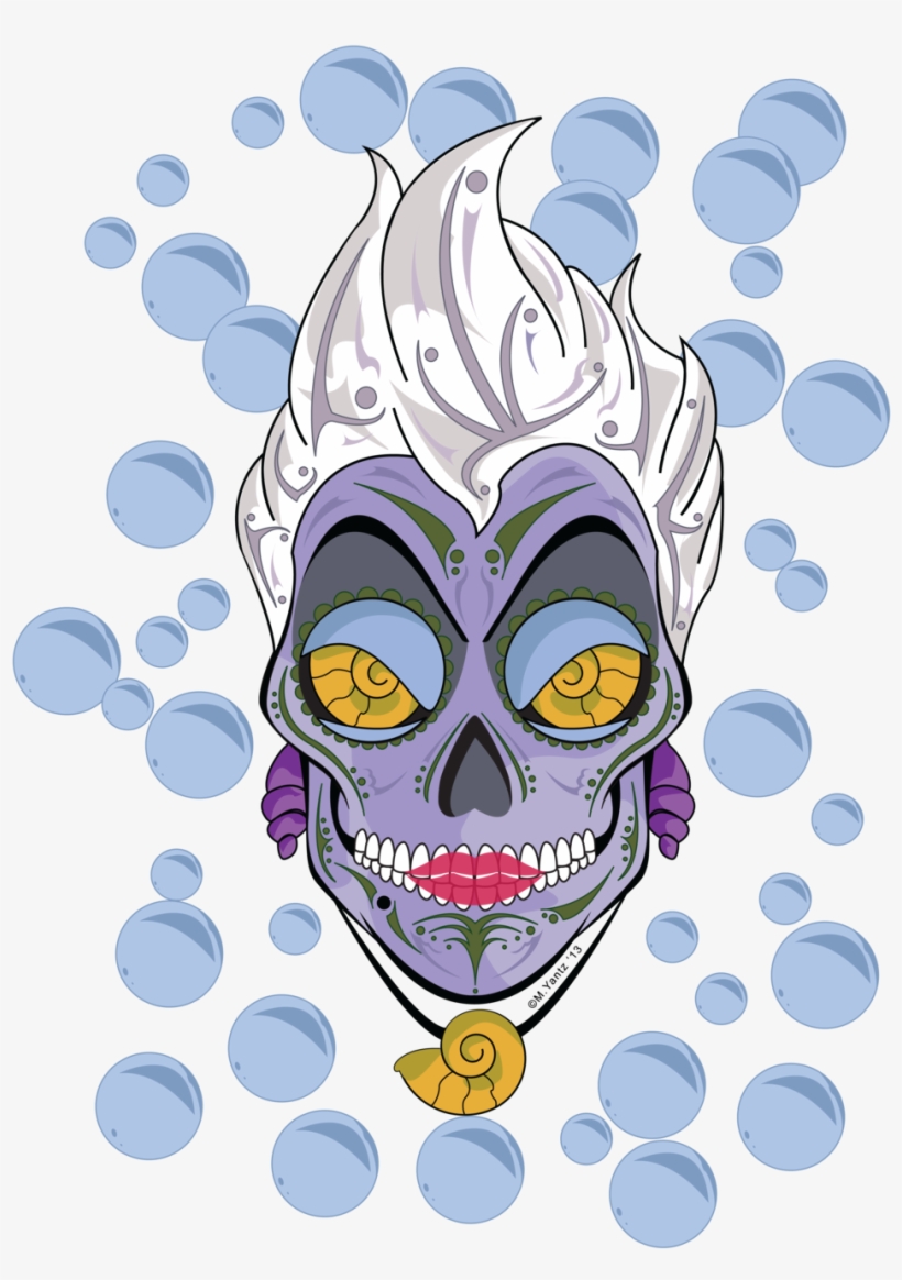 Ursula Sugar Skull Yoga Leggings - Yoga Pants, transparent png