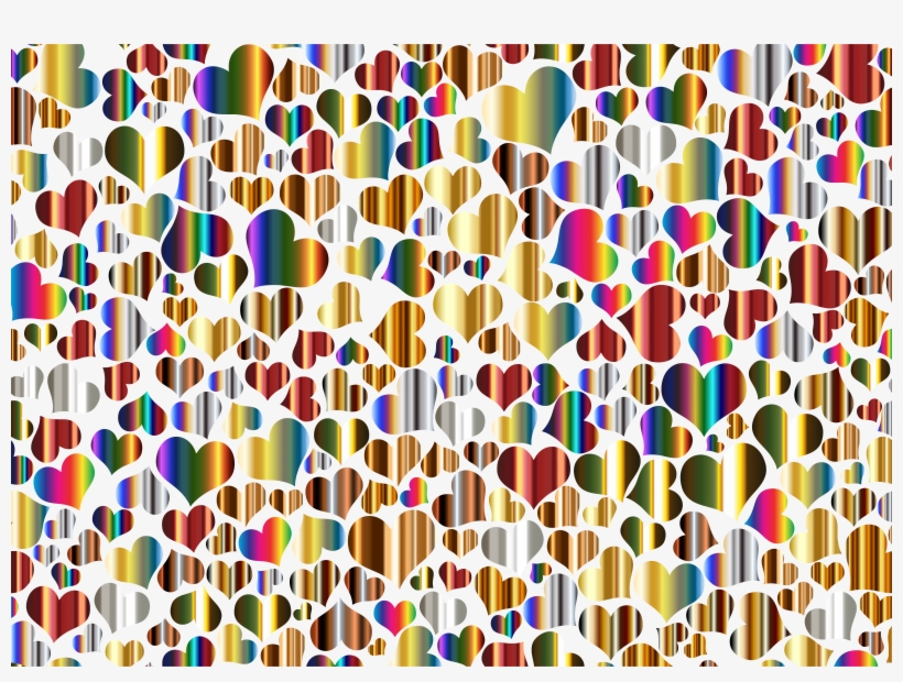 This Free Icons Png Design Of Shiny Metallic Hearts, transparent png