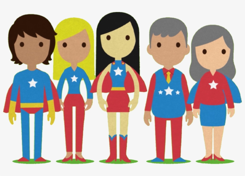 Superheros - Cartoon, transparent png