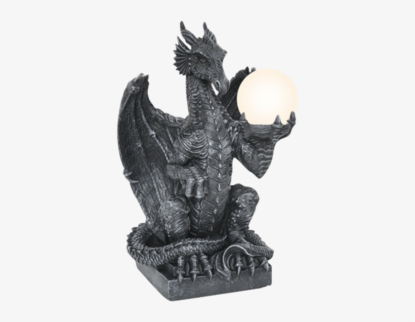 Dragon Orb Table Lamp - Goth Dragon, transparent png