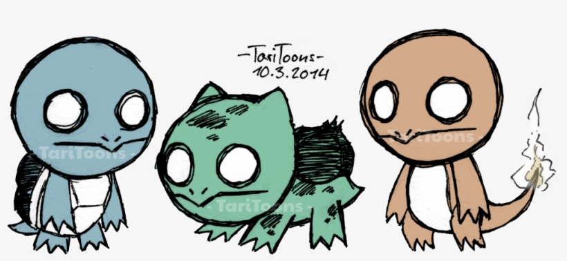 Don T Starve Kanto Starters By Taritoons-d79ouiv - Pokemon Dont Starve, transparent png