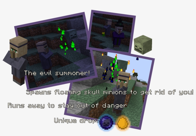 These Evil Villagers Have Learned The Dark Art Of Summoning - Minecraft, transparent png