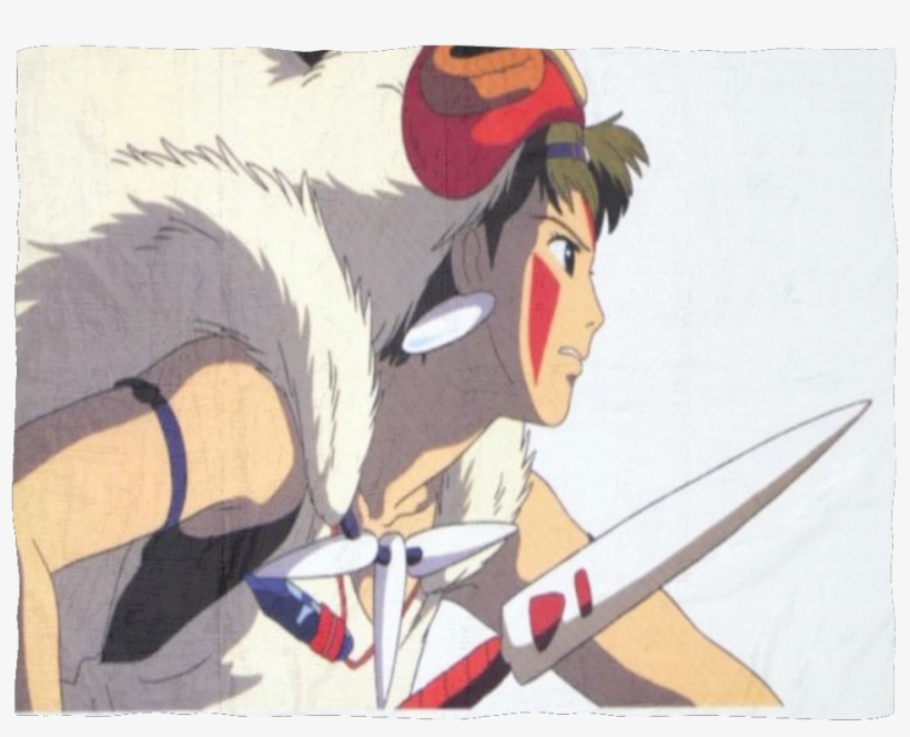 Studio Ghibli Princess Mononoke Fleece Blankets - Princess Mononoke, transparent png