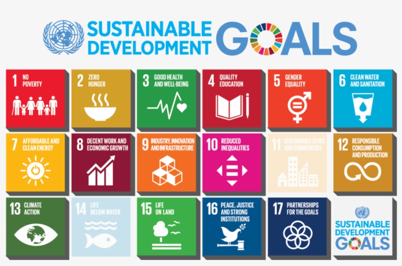 E 2018 Sdg Poster With Un Emblem2-01 - Global Goals, transparent png