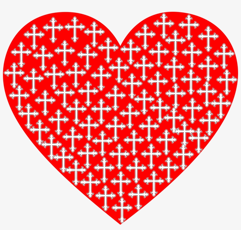 This Free Icons Png Design Of Love Heart Crosses, transparent png