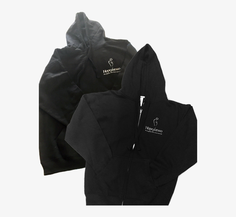 Hope For Two Black Hoodie - Hoodie, transparent png