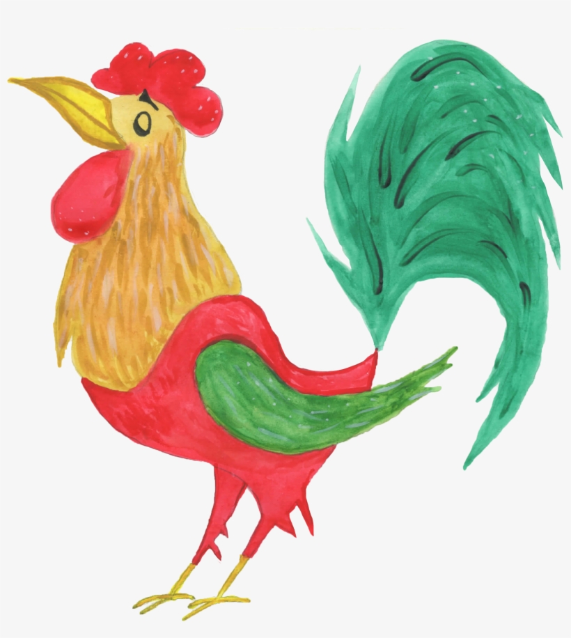 Watercolor Clipart, Rooster, Watercolor, Illustration - Watercolor Painting, transparent png