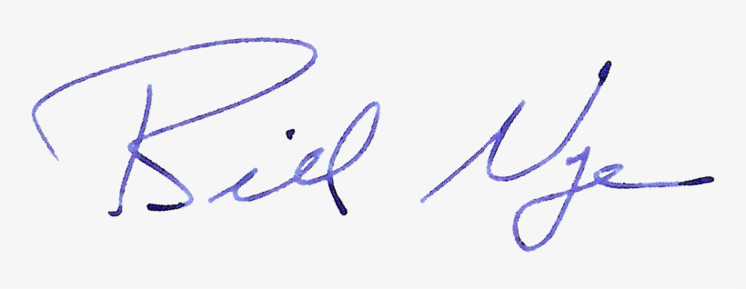 Billnye - Bill Nye The Science Guy Signature, transparent png
