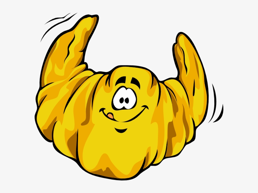 How To Set Use Cartoon Croissant Clipart, transparent png