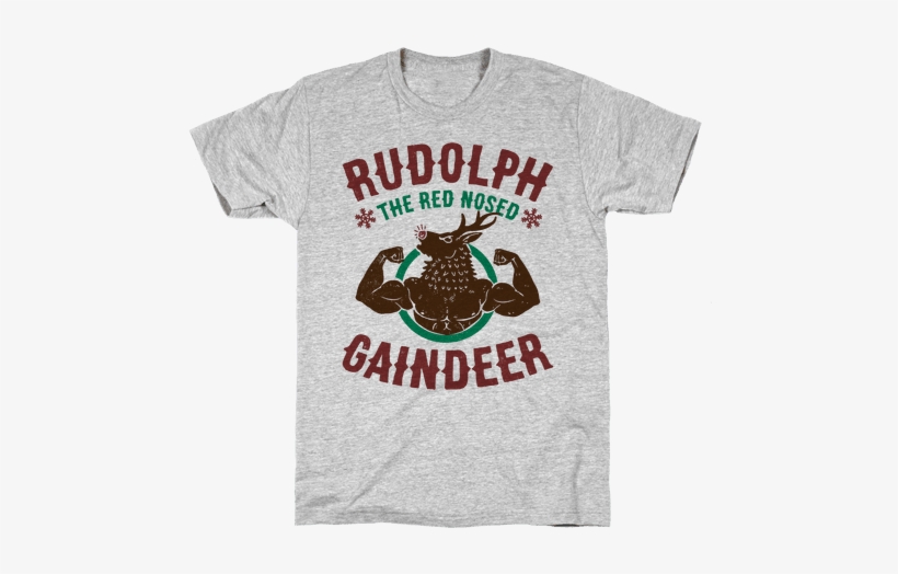 Rudolph The Red Nosed Gaindeer Mens T-shirt - Burrito T Shirt, transparent png