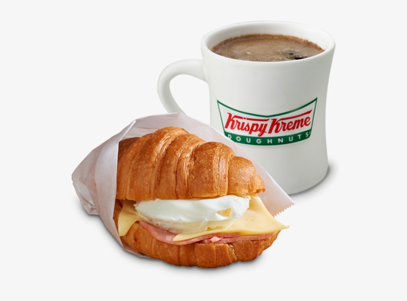 Breakfast Croissant Set - Krispy Kreme Cherry Pie, Glazed - 4 Oz, transparent png
