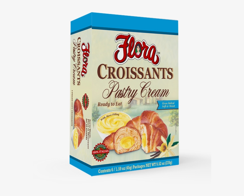 Pastry Cream Croissants - Flora Foods, transparent png