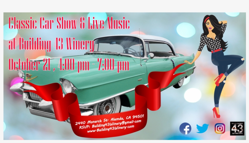 Building 43 Winery Private Events Classic Car Show - Car, transparent png