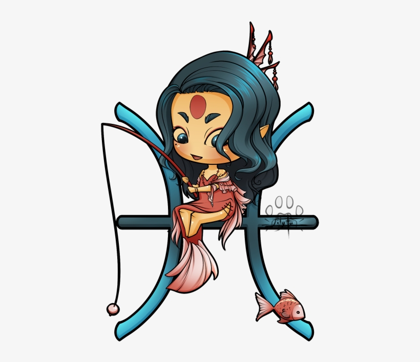 Chibi Pisces By Lily - Pisces Chibi, transparent png