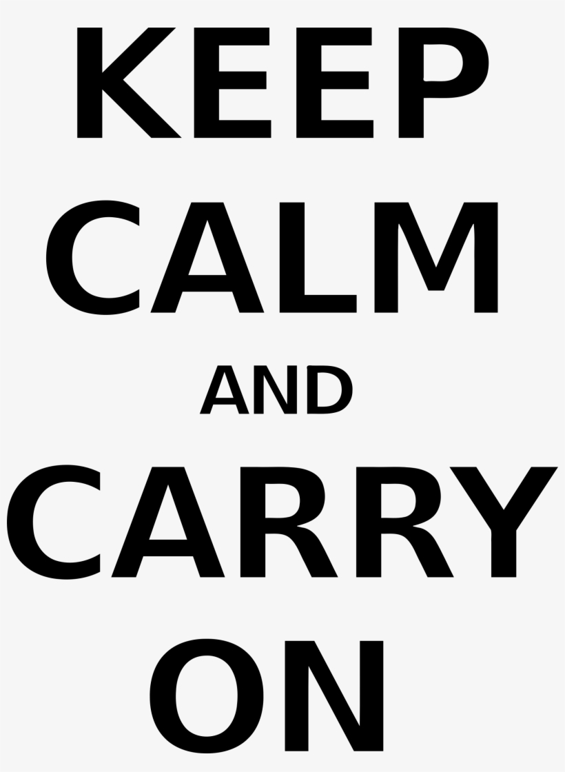 This Free Icons Png Design Of Keep Calm Message, transparent png