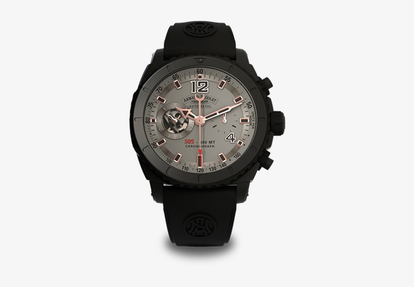 Stainless Steel Black D - Armand Nicolet Men's Automatic Watch With Grey Dial, transparent png