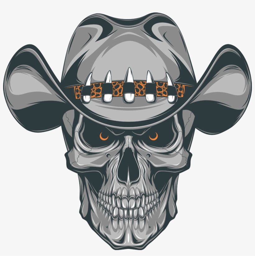 Coco Sugar Skull Logo Png - Cowboy Skull Tattoo Designs, transparent png