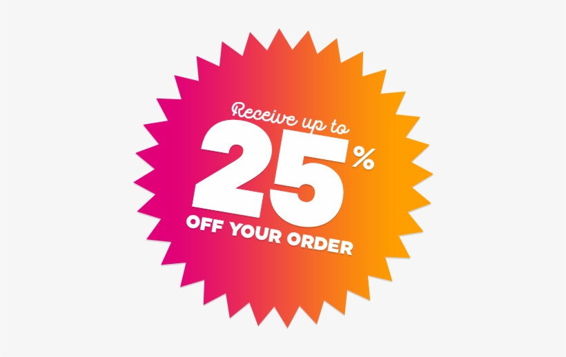 Get Up To 25% Off Your Order - Emblem, transparent png