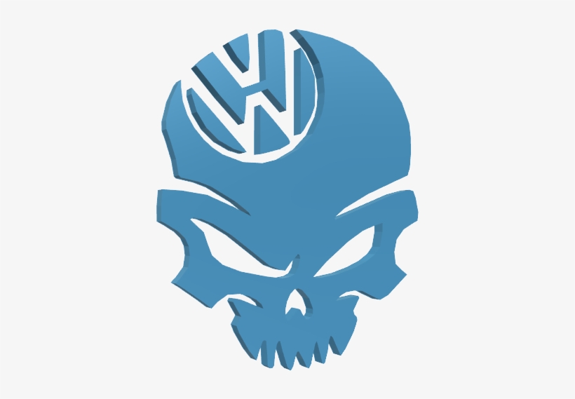 Volkswagen Skull Logo - Volkswagen Skull, transparent png