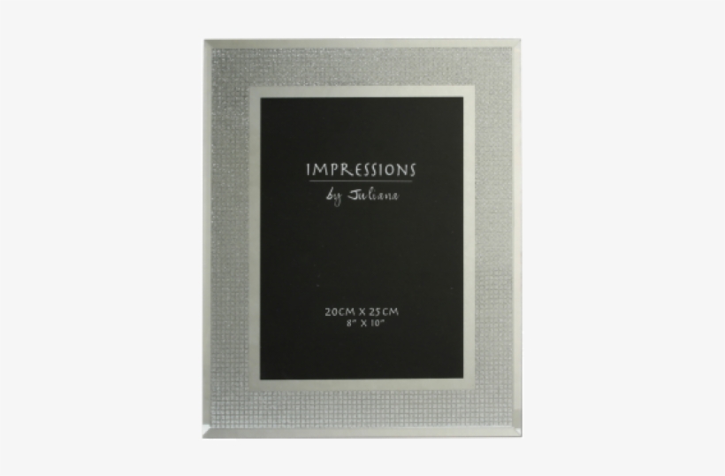Black & Silver Edged Design 8 X 10 - Fs75580 -, transparent png