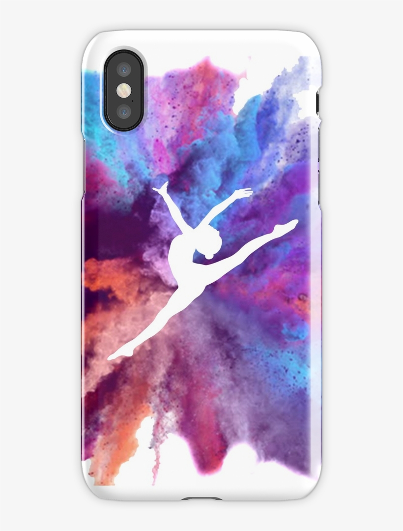 Gymnast Rainbow Explosion Iphone X Snap Case - Gymnast Clocks, transparent png