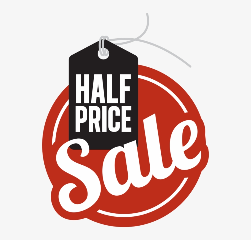 Our Semi-annual 1/2 Price Sale Is This Month - Gift Certificate Black Friday, transparent png