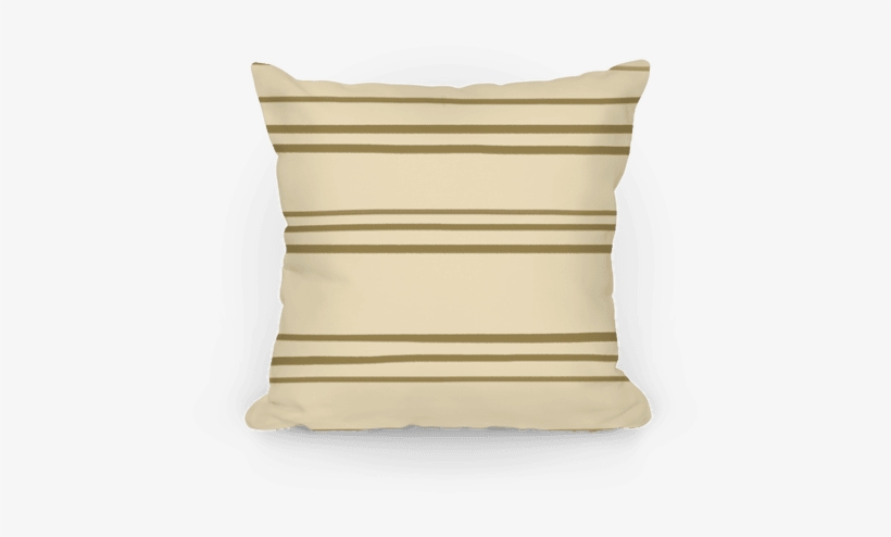 Brown Stripe Pattern Pillow - Cushion, transparent png