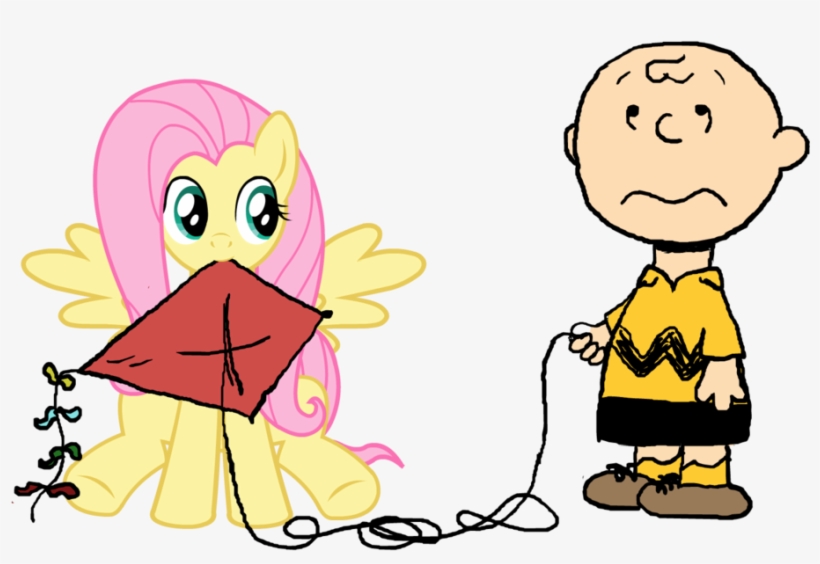 Klystron2010, Charlie Brown, Crossover, Fluttershy, - Maglia Charlie Brown, transparent png