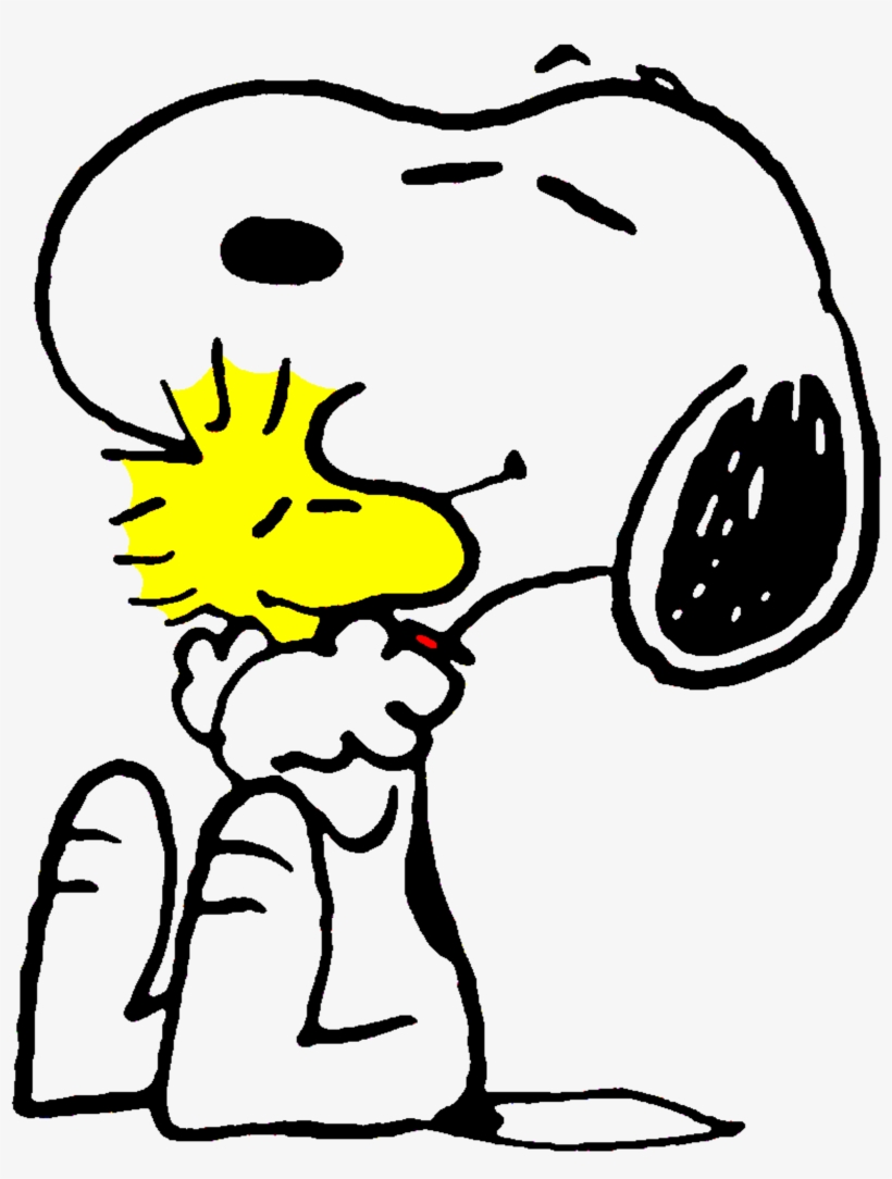 Clipart Transparent Library Woodstock Hug Transprent - Charlie Brown Png, transparent png