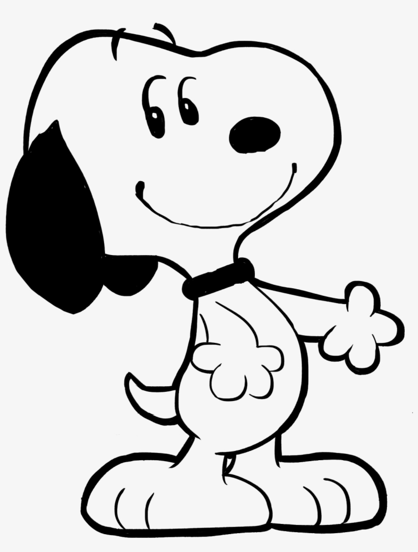 Snoopy Black And White, transparent png