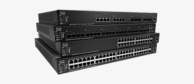 Cisco 550x Series Stackable Managed Switches, transparent png