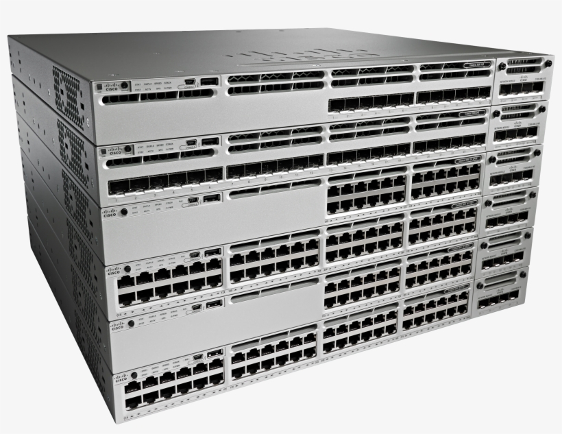 Catalyst 3850 Fiber - Cisco Catalyst Ws-c3850-12s-e Layer 3 Switch, transparent png