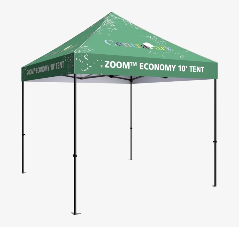 Zoom Economy 10' Popup Tent - Green Gazebo Tent, transparent png