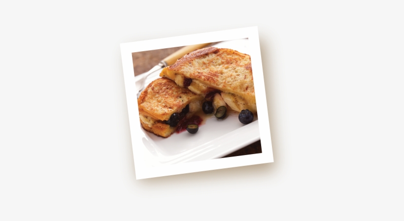 Blueberry & Banana French Toast - Chocolate Sandwich, transparent png