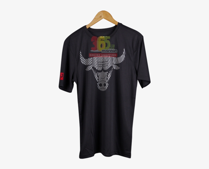 Nba Men's Chicago Bulls Black Hardwood T-shirt - Nba, transparent png