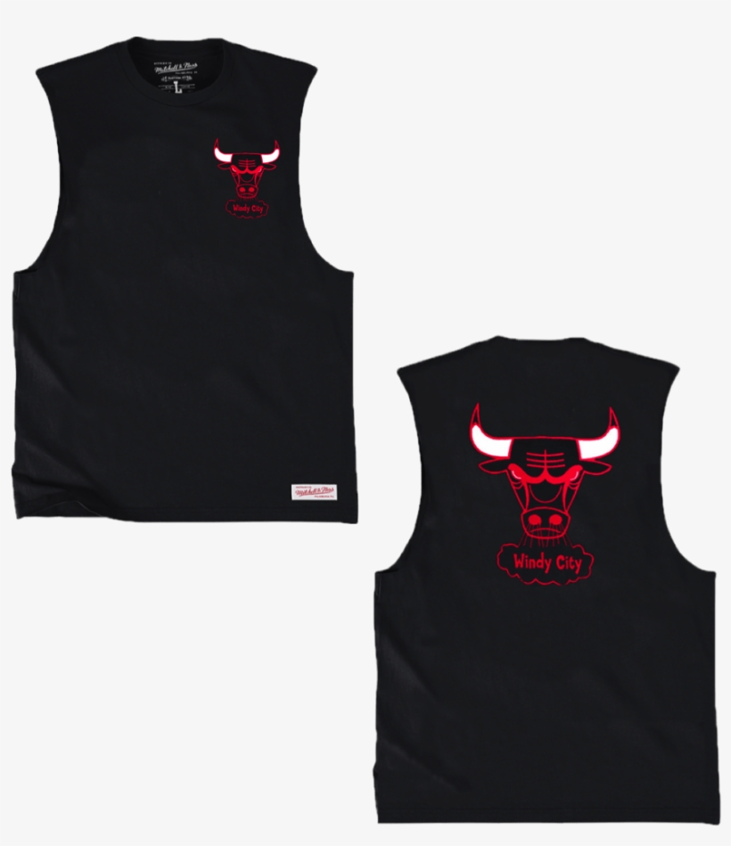 Chicago Bulls Mitchell & Ness Nba Hwc Triple Double - Sweater Vest, transparent png