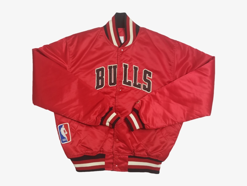 Home / Nba / Chicago Bulls Vintage Starter Jacket - The Marines Red Satin Jacket, transparent png