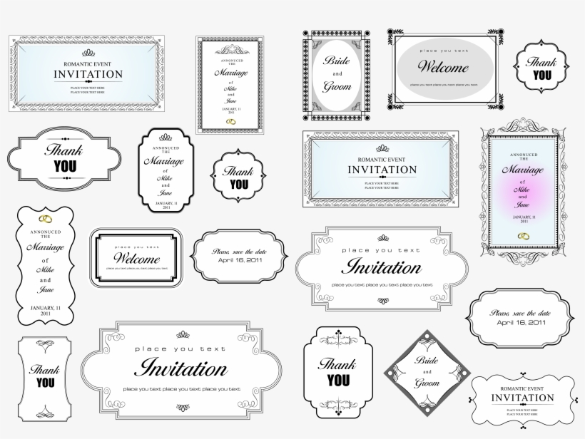 Banner Freeuse Download Invitation Title Border Transprent - Portable Network Graphics, transparent png