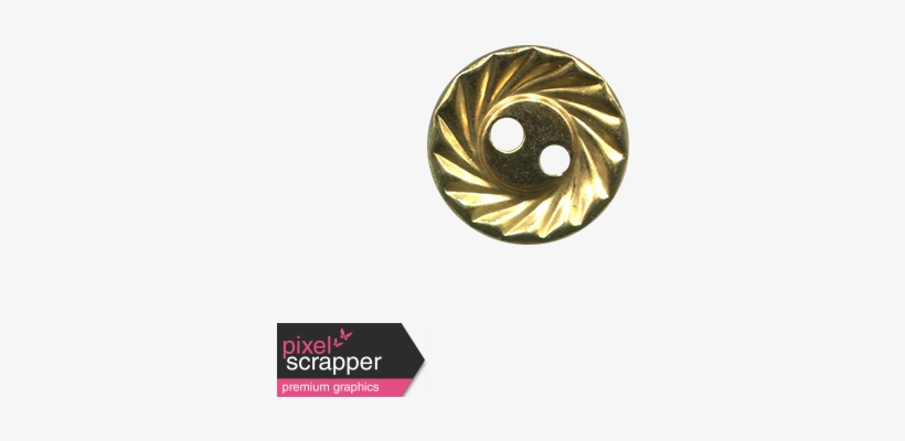 Gold Button 02 Digital Scrapbooking, Embellishments, - Emblem, transparent png