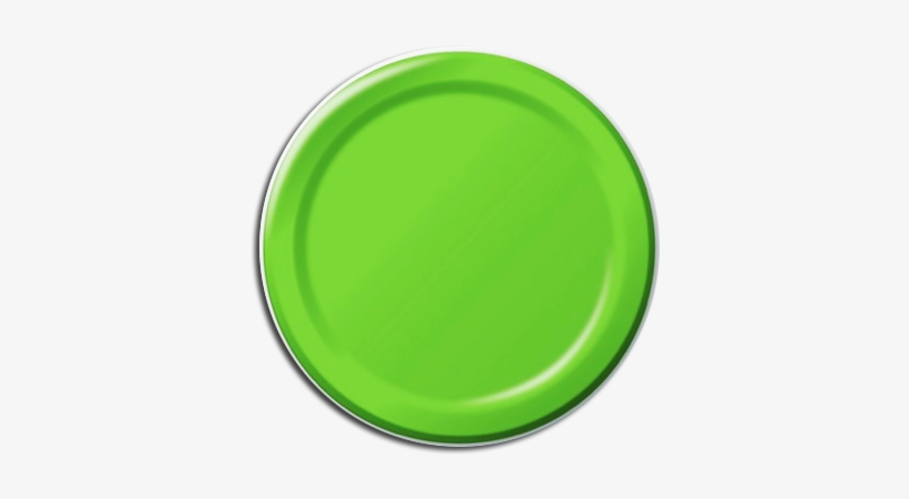 Paper Plates, Party Supplies, Tableware, Lime Green - Green Plate, transparent png