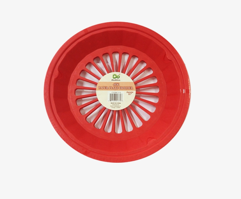 4pk Paper Plate Holders Red Paper Plate Holder Png 600x600 PNG