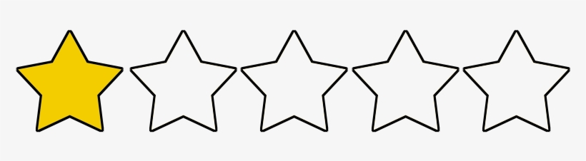 1 Star Rating Transparent, transparent png