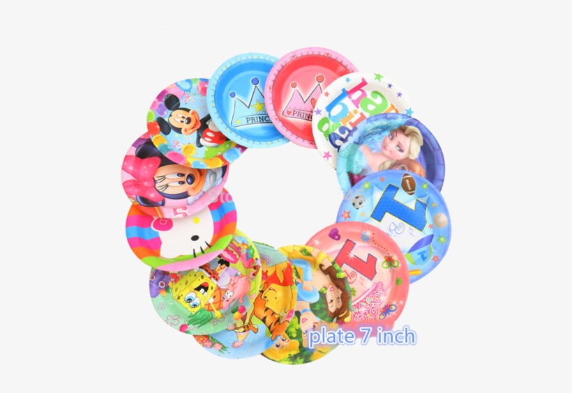 Birthday Snacks Paper Plates Plate 500x500 PNG Download PNGkit