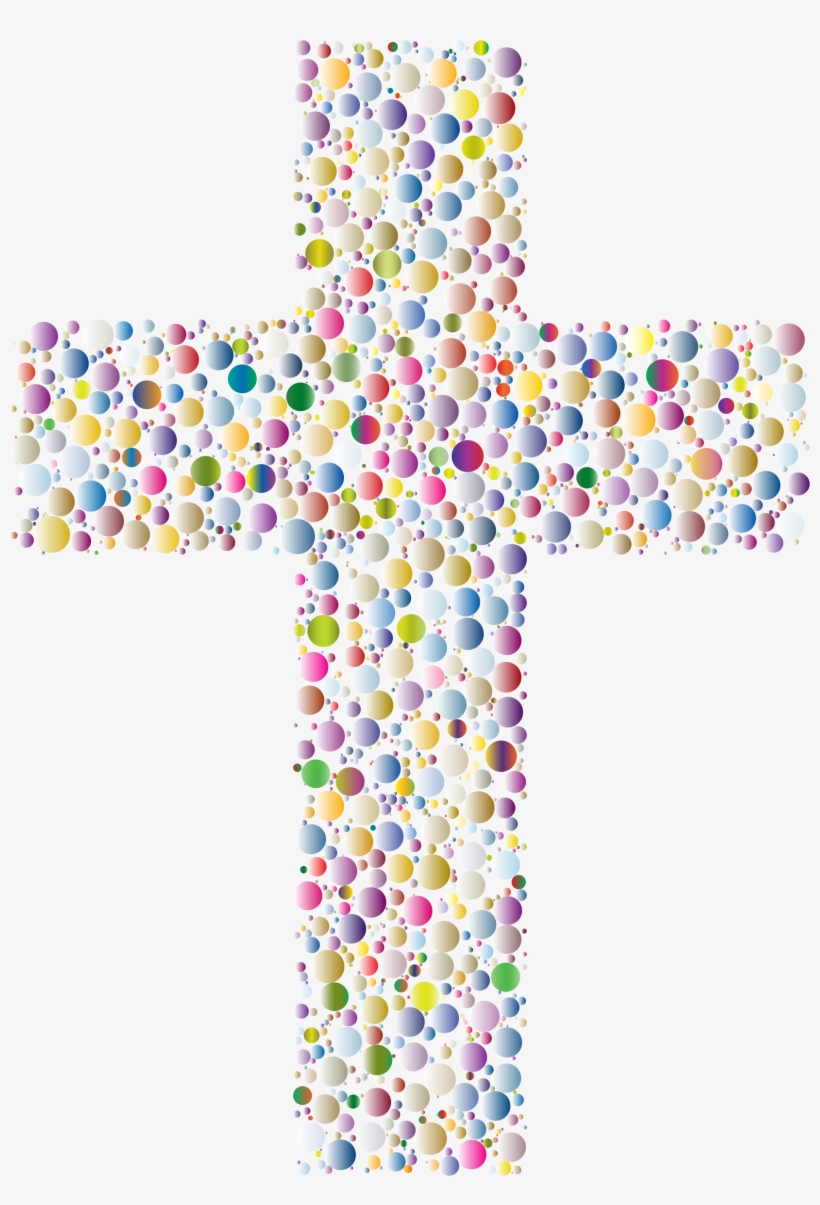 Colorful Cross Circles 5 Icons Png - Colorful Cross, transparent png