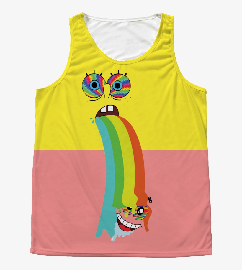 Acid Sponge Bob & Patrick Tank Top - Patrick Star, transparent png