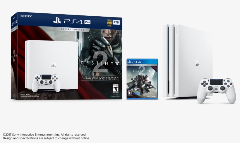 Sony Playstation 4 Pro 1tb Limited Edition Destiny, transparent png