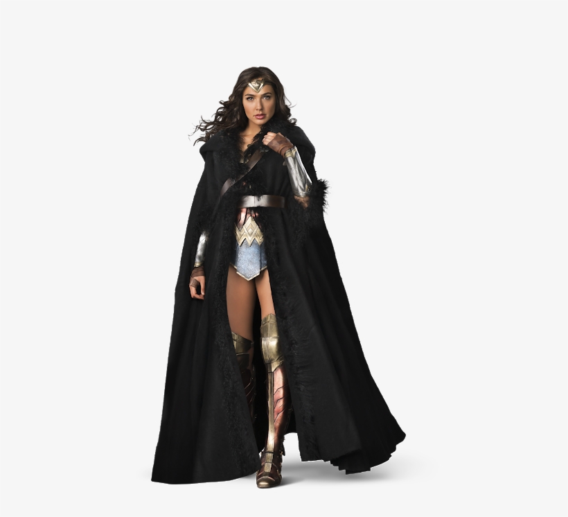 Wonder Woman Cape Png - Wonder Woman With Coat, transparent png