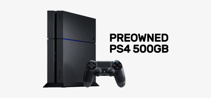 Playstation 4 500gb Console (preowned) - Custom Faceplate - Red (ps4), transparent png