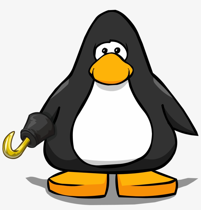 Pirate's Hook On A Player Card - Club Penguin Fishing Png, transparent png